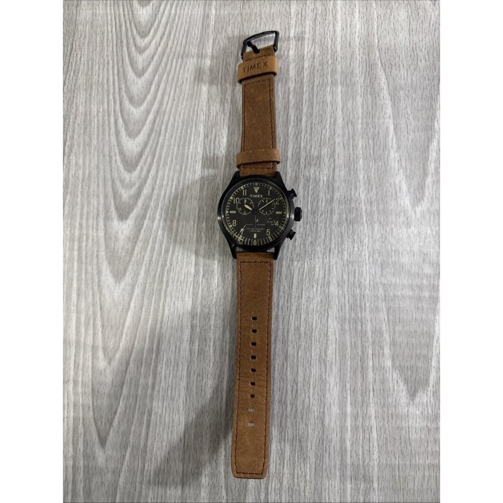 Timex Waterbury Chronograph Red Wing Collab Leather Strap Sample Dummy Project